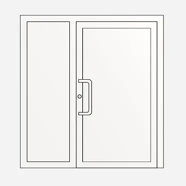 Porte deux vantaux : porte tiercée panneaux décoratifs